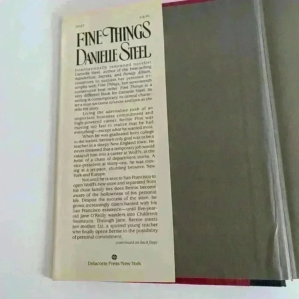 Danielle Steel Fine Things hardcover - Picture 4 of 12